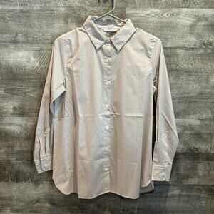 Isaac Mizrahi Live NWOT stripes buttoned down Shirt in a Cotton/Spandex blend.